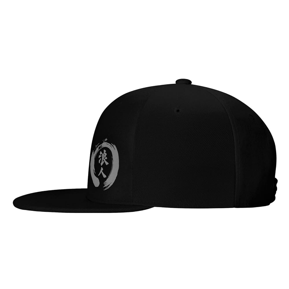 Amazon.com: Japanese Kanji Character Ronin Flat Brim Hat